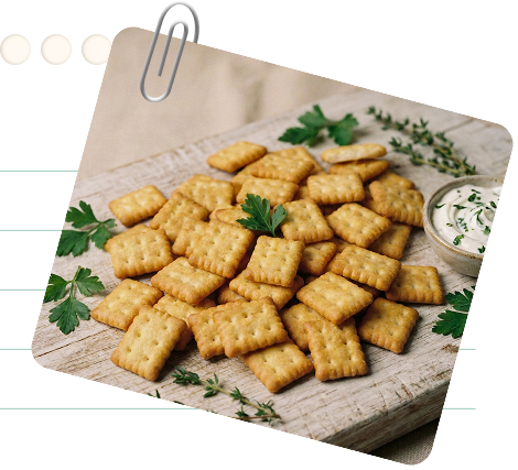 Крекер «КРИСТО-ТВИСТО» мини со вкусом сметаны и зеленью